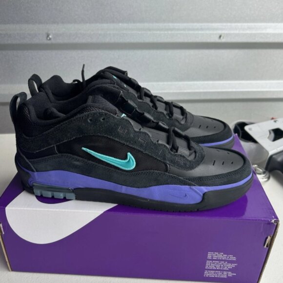 Nike SB Ishod 2 Black Grape Persian Violet Dusty Cactus Men's Size - Picture 2 of 5